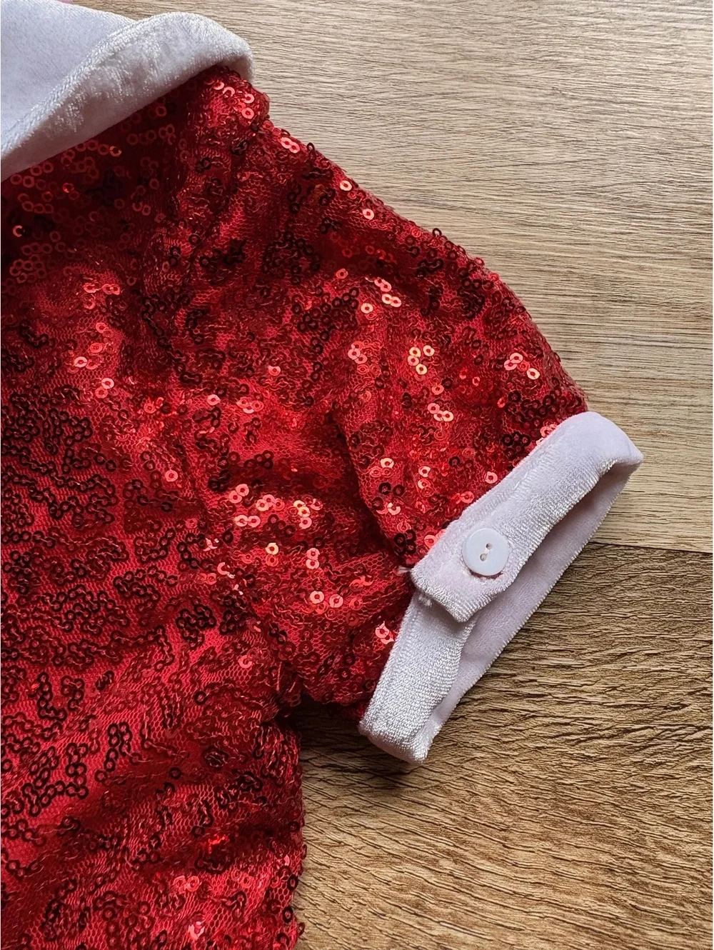 JoJo's Closet Holiday Collection Red Sequin Santa Dress Size 7/8 Medium